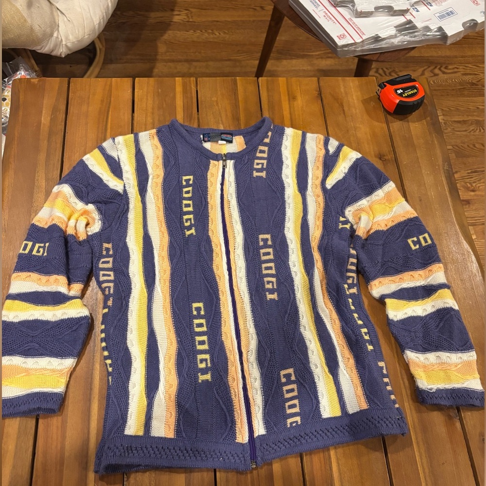 Coogi Australia zip up sweater women’s size large